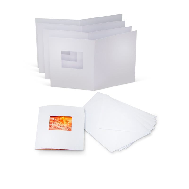 Encaustic Art Passepartout cards A6 - square image
