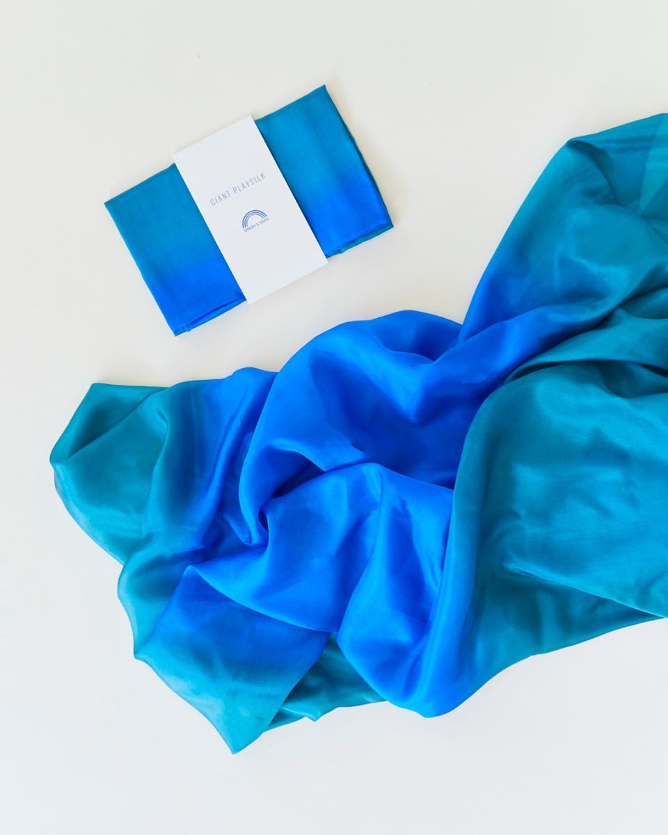 Sarah’s Silks Playsilks 70 x 35 inches - ocean  image