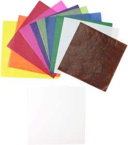 Kite paper 6"x6" - 100 sheet block - 11 Standard Colors