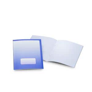 Exercise Books Small 6.3"x8.3" - small square graph paper- pack of 25 - Blue