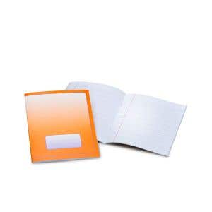 Exercise Books Small 6.3"x8.3" - lined 6-3-6 mm - pack of 25 - Orange