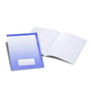 Exercise Books Large - small square graph paper- pack of 25 - Blue