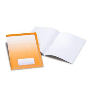 Exercise Books Large - blank paper - pack of 25 - Orange