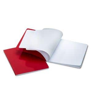 Middle School MLBs 8.3"x9.8" - staple - w/onion skin - 1 blank/1 college ruled page - pack of 10 - Red