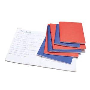 Middle School MLBs 8.3"x11.7" - 1 blank/1 college ruled page - pack of 10 - Red