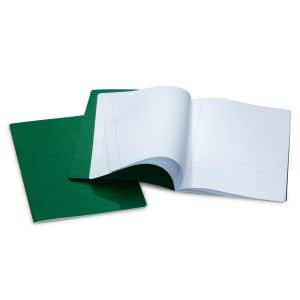 Composition Books 8.3"x11.7" - wide ruled - pack of 10 - Green