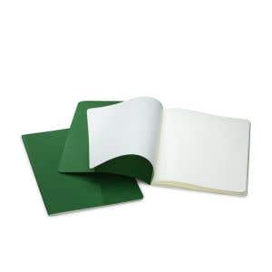 Practice Book 9.45"x12.6" - staple - portrait - pack of 10 - Green