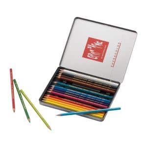 Caran d'Ache Pencils Supracolor Watercolor - Tin Case - 18 assorted colors