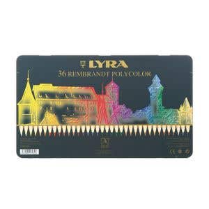 Lyra Pencils Rembrandt Polycolor - Tin Case - 36 assorted colors