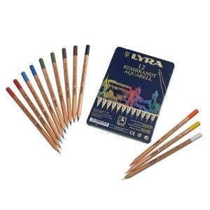 Lyra Pencils Rembrandt Aquarell - Tin Case - 12 assorted colors