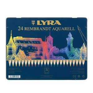 Lyra Pencils Rembrandt Aquarell - Tin Case - 24 assorted colors