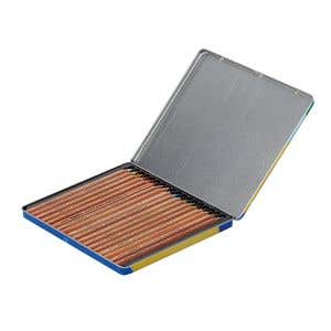 Lyra Color Giants Unlacquered Pencils - Tin Case - 18 assorted colors