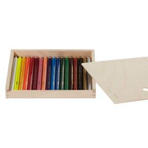 Lyra Color Giants Lacquered Pencils - Wooden box - 18 assorted colors