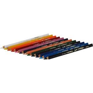 Lyra Super Ferby Lacquered Triangular Pencils - 12 assorted colors