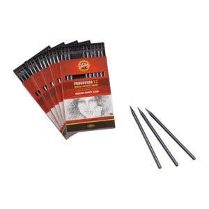 Progresso Woodless Graphite Lacquered Pencils - box of 12 - single grade