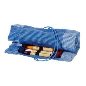 Crayon Cotton Roll-up 12 Sticks & 12 Blocks - Blue