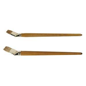 Paint Brush Ox Hair - Flat Tip - Special Curved Grip 