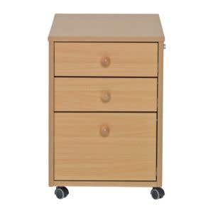 Rolling Cart 3 Drawers + Lock - 24"x16"x23.6"