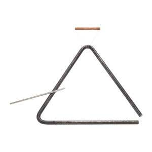 Choroi Triangular Set Iron Large Hammered ø 0.4" w/beater & handle