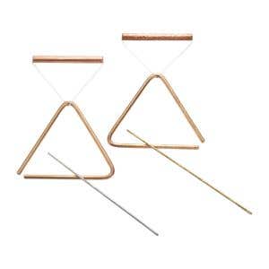 Choroi Triangular Set Bronze Small Blank ø 0.24" w/beater & handle