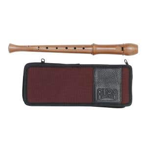 Aura Recorder Baroque Fingering Lacquered w/ Maroon Case