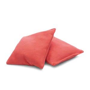 Organic Wheat Kernel Bean Bags - pair - red