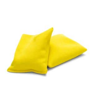 Organic Wheat Kernel Bean Bags - pair - yellow