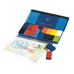 Stockmar Wax Block Crayons Tin Case - 16 assorted colors