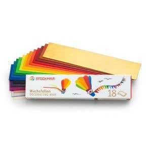 Stockmar Decorating Wax Narrow Box - 18 assorted colors