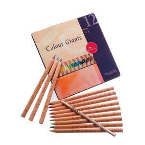 Art Makes Sense (AMS) Colour Giants Tin - 12 assorted colors + 1 splender pencil