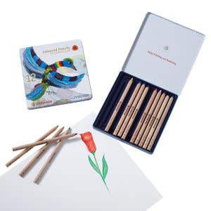 Stockmar Triangular Coloured Pencil Set - 12 assorted colors + graphite pencil