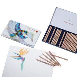 Stockmar Triangular Coloured Pencil Set - 24 assorted colors + graphite pencil