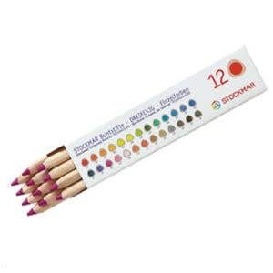 Stockmar Triangular Coloured Pencils - box of 12 - single color