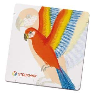 Stockmar Parrot Empty Tin Case - hexagonal inlay
