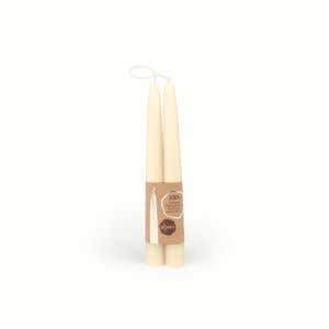 Dipam Beeswax Candles B1W - 7.9" x 0.9"- 8 pieces - ivory