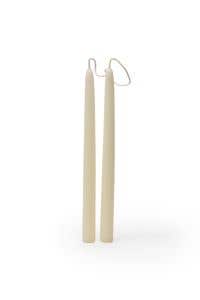 Dipam Beeswax Candles B2W - 9.8" x 0.9" - 12 pieces - ivory