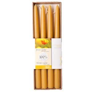 Dipam Beeswax Candles in a Presentation Box B34 - 11.8" x 0.9" - 4 candles per box - 6 boxes - beeswax