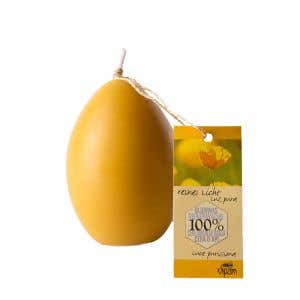 Dipam Egg Candles - 2.6" x 1.8" - 6 pieces - beeswax