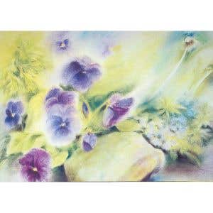 Marjan van Zeyl Postcards - 5 pieces - Violets