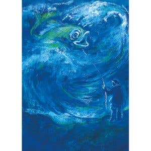 Marjan van Zeyl Postcards - 5 pieces - The Fisherman and His Wife (Timpe Tee)