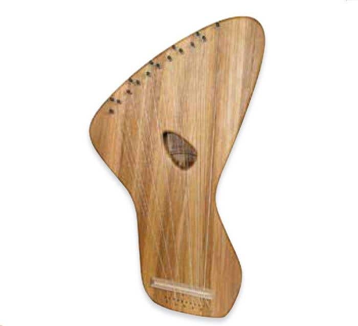 Choroi Bordun 16 String Lyre Elm Wood matt